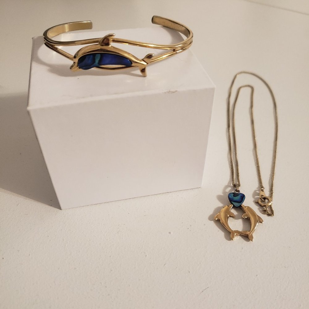 Ariki Paua Bracelet & Necklace